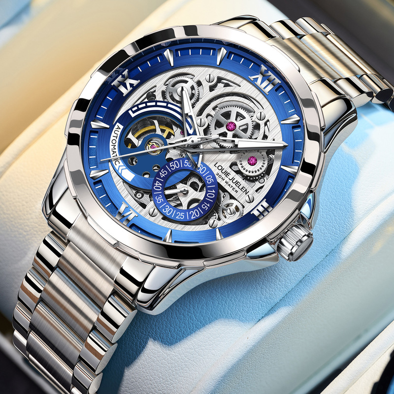 Chronograph Flyback Watch - Automatic Mechanical Watch Men's Hollow Business