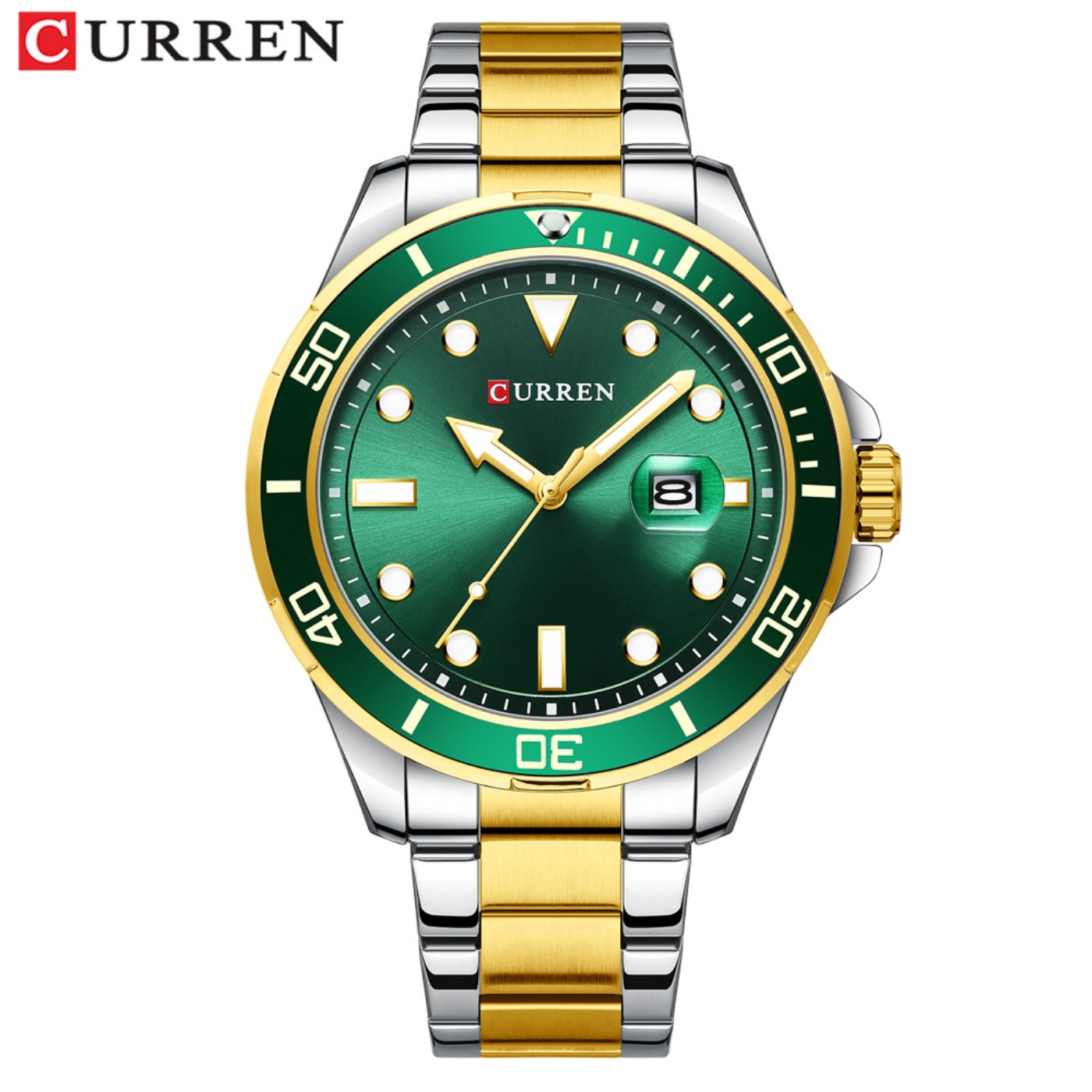 CURREN New Green Water Ghost S - Luxury Watch Brand 评论和价格