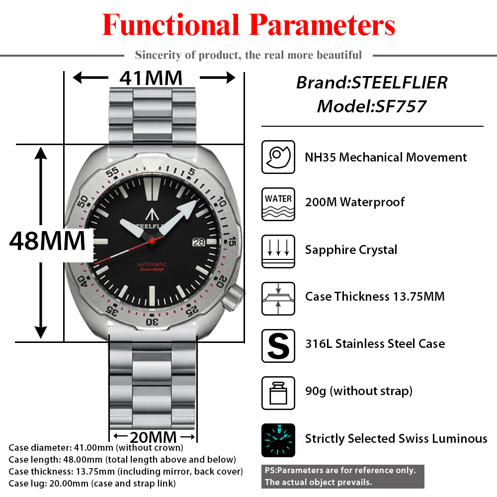 2026 New STEELFLIER SF757 Dive - Luxury Watch Second Hand 评论和价格