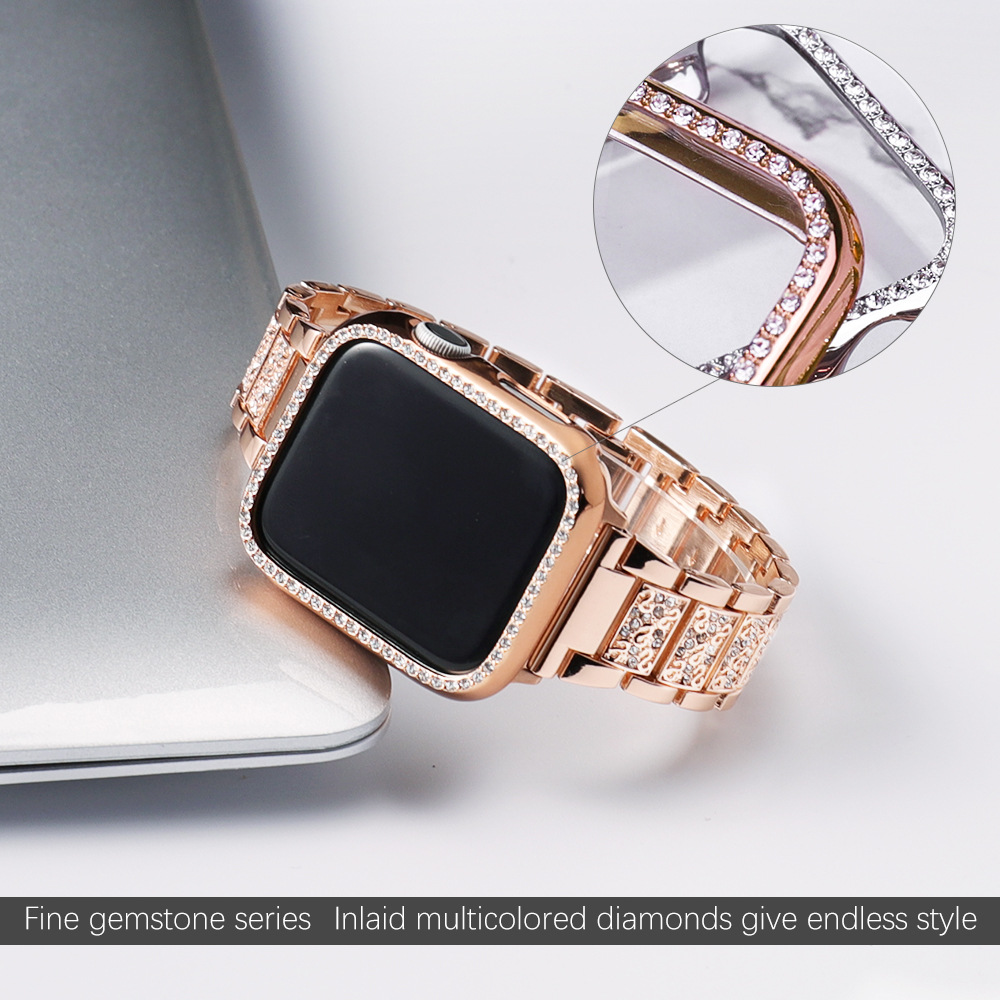 Case+Bling strap for Apple Wat - Luxury Watch Apple Bands 评论和价格
