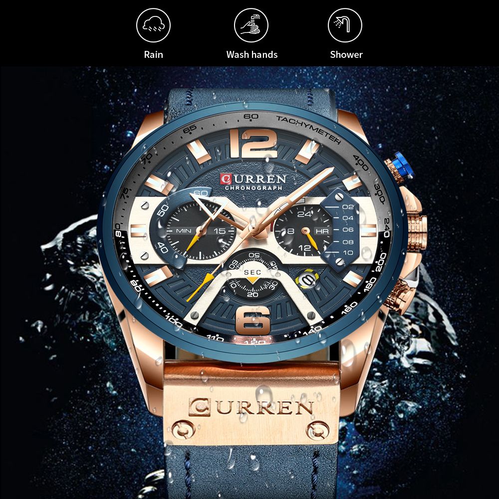 CURREN Brand New Fashion Date  - Luxury Watch Apple 评论和价格