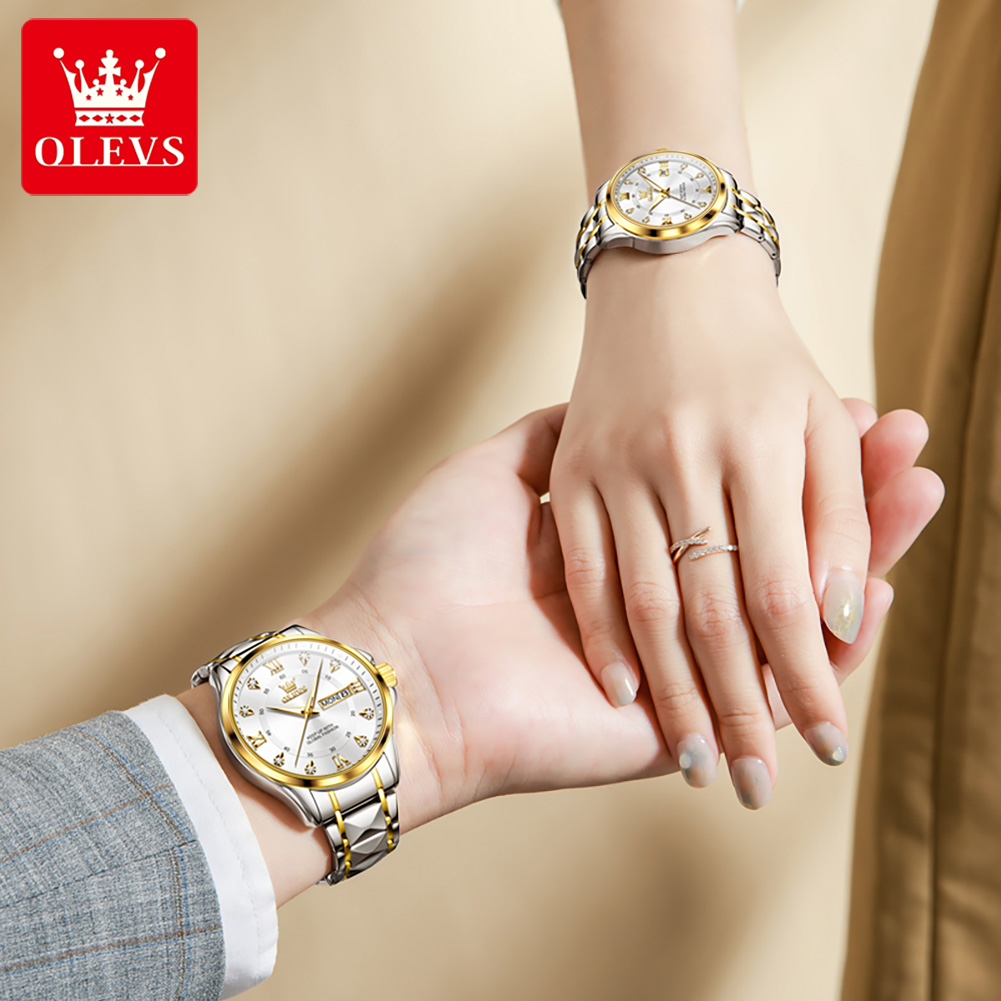 OLEVS 2906 Couple Watch Origin - Luxury Watch Wallpaper 评论和价格
