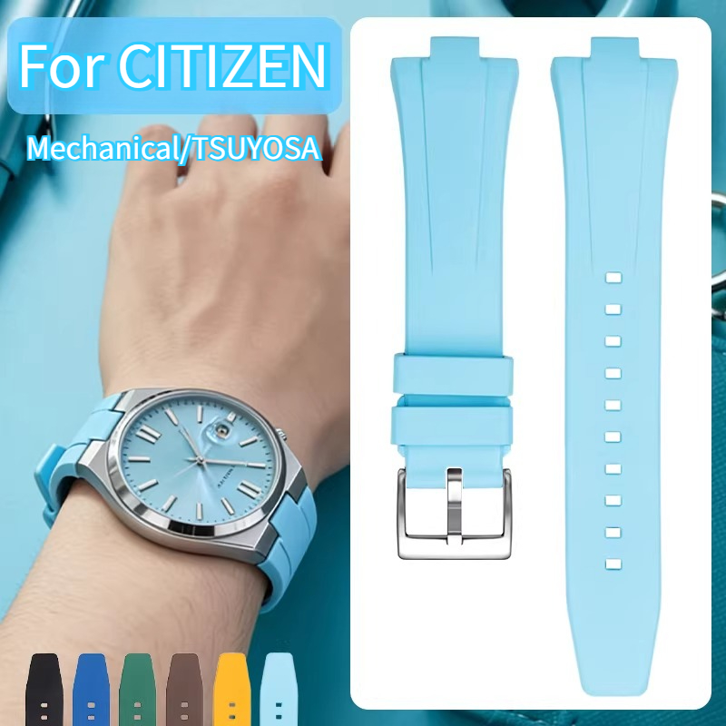 Fluorine rubber watch strap me - Citizen Watch Tsuyosa 评论和价格