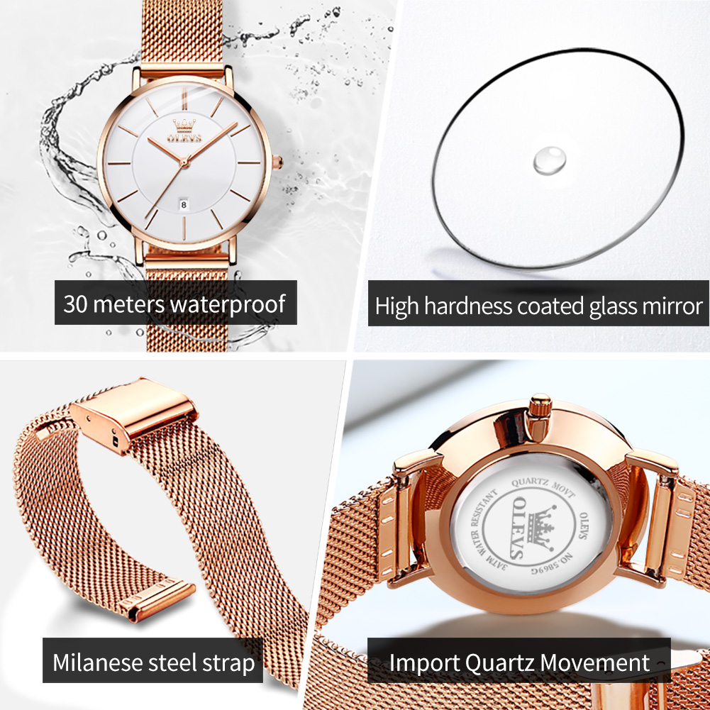OLEVS Woman Watch 5869 Elegant - Luxury Watch Brand 评论和价格