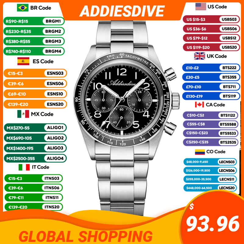 ADDIESDVIE 2026 Men's Chronogr - Luxury Watch Second Hand 评论和价格