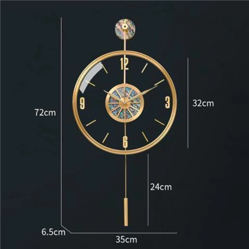 Alloy Seashell Wall Clock Sile - Luxury Watch Wall Clock 评论和价格