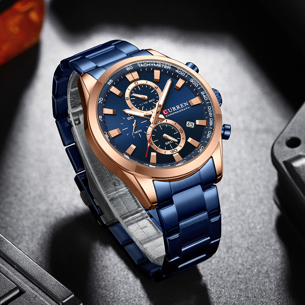 CURREN Luxury Fashion Chronogr - Luxury Watch Apple 评论和价格