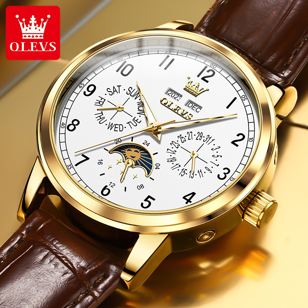 OLEVS 6698 Mens Watch Luxury D - Luxury Watch On Sale 评论和价格