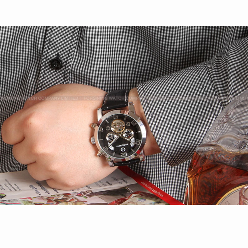 Forsining Fashion Mechanical M - Regulator Display Watch 评论和价格