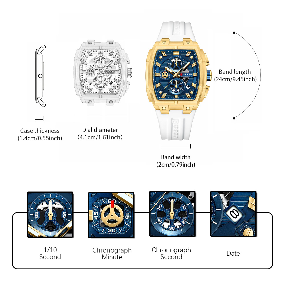 CURREN Luxury Vintage Watch fo - Luxury Watch Men 评论和价格
