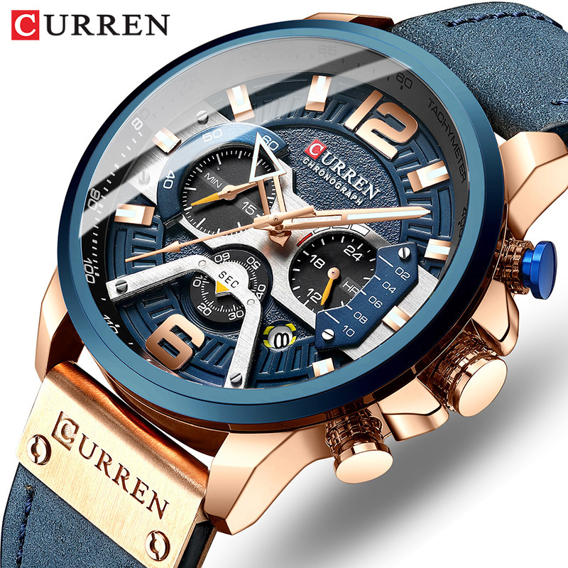CURREN New Men's Casual Sports - Luxury Watch Apple 评论和价格
