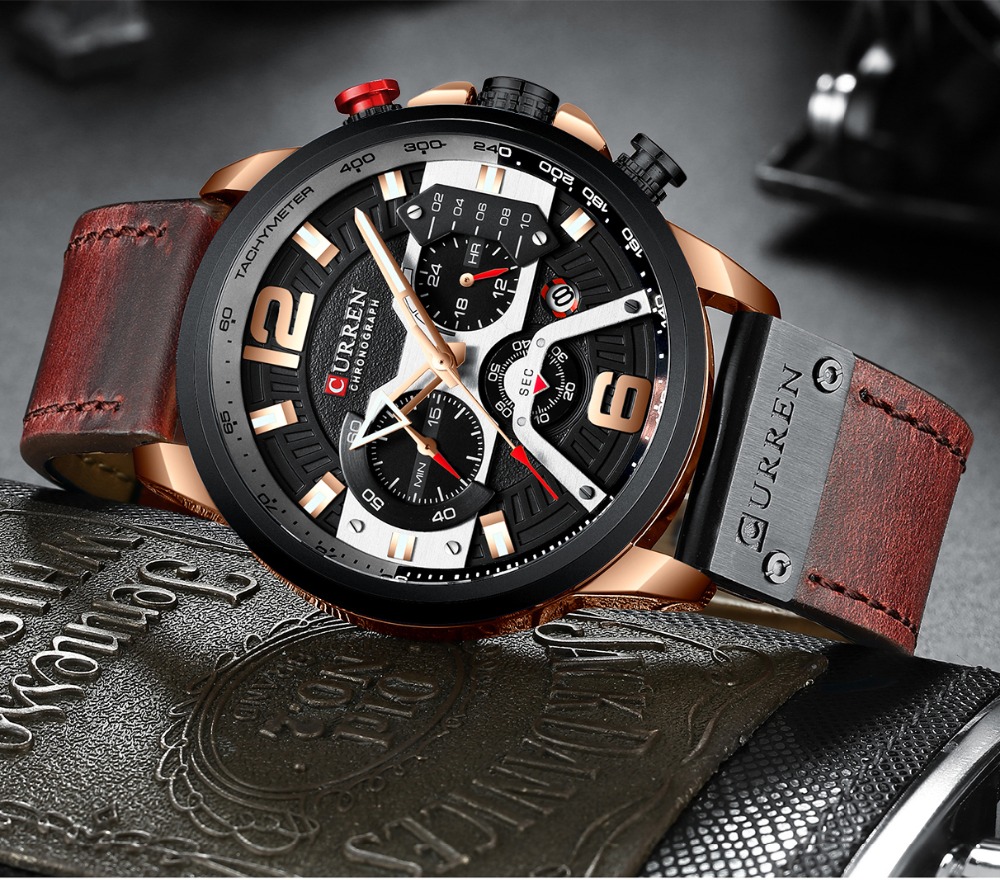 CURREN New Men's Casual Sports - Luxury Watch Apple 评论和价格