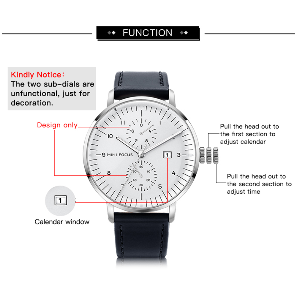 MINI FOCUS Business Quartz Man - Luxury Watch On Sale 评论和价格