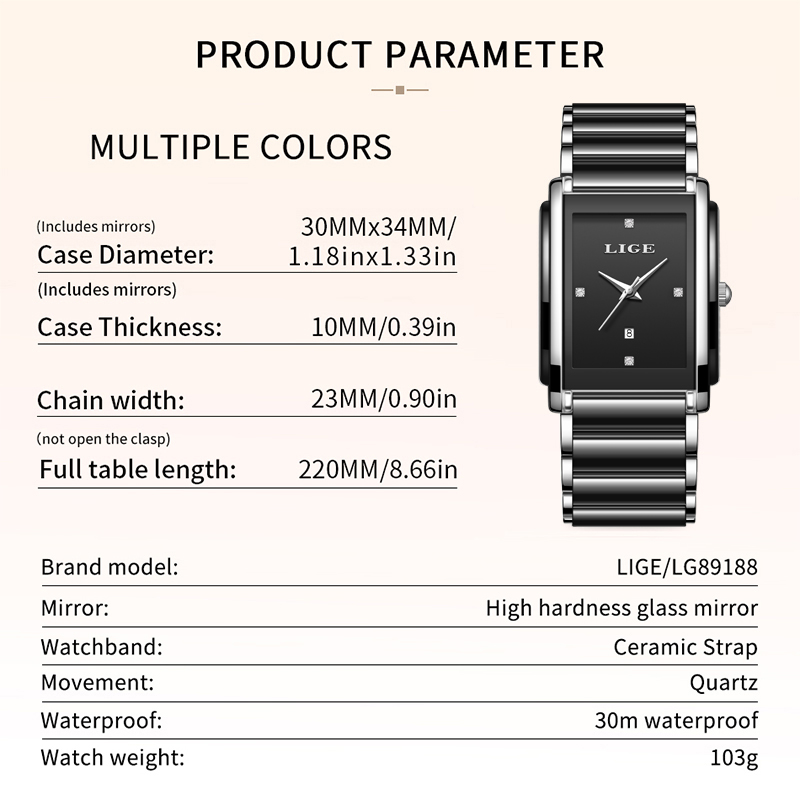 LIGE New Luxury Women Watches  - Luxury Watch For Sale 评论和价格