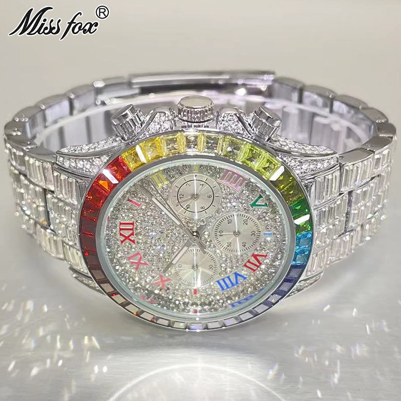 MISSFOX Luxury Iced Watch For  - Luxury Watch Investment 评论和价格