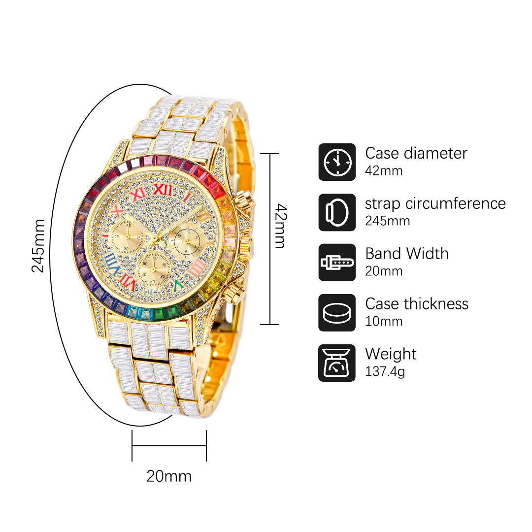MISSFOX Luxury Iced Watch For  - Luxury Watch Investment 评论和价格