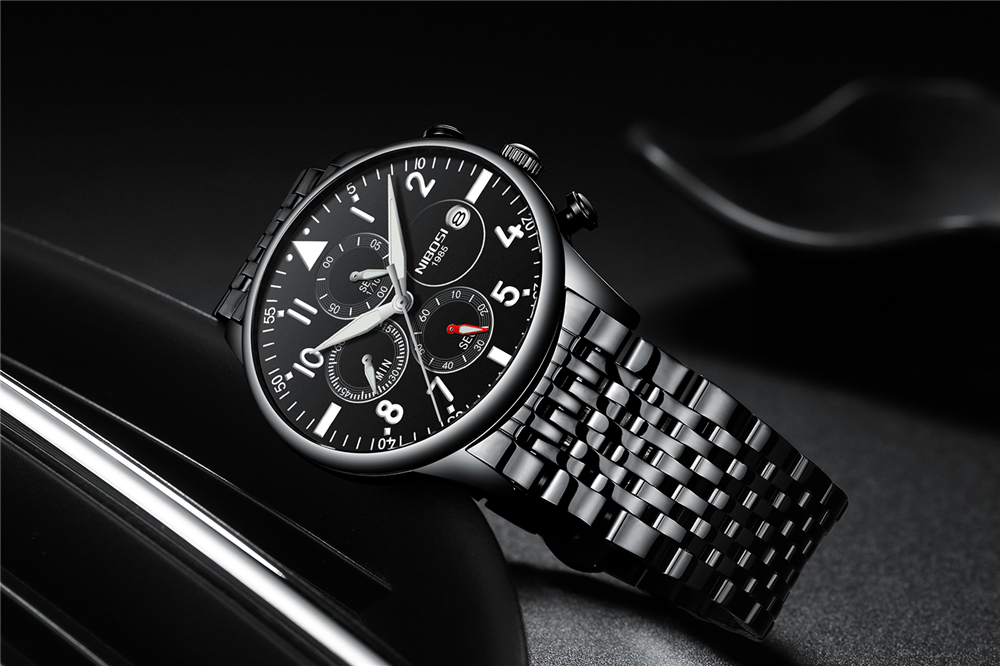 NIBOSI Fashion Mens Watches To - Luxury Watch Wallpaper 评论和价格