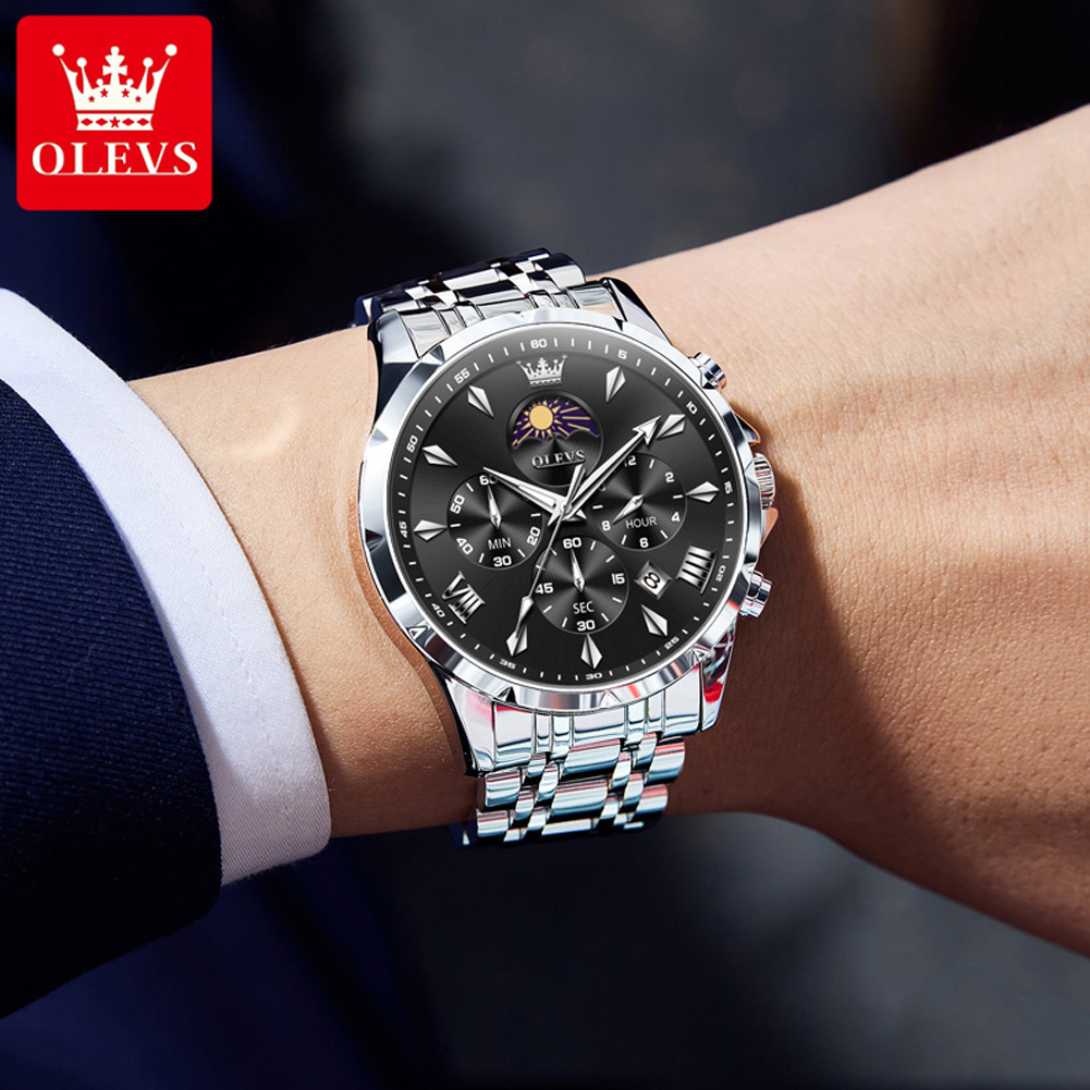 OLEVS 3653 Brand Moon Phase Ca - Luxury Watch Investment 评论和价格