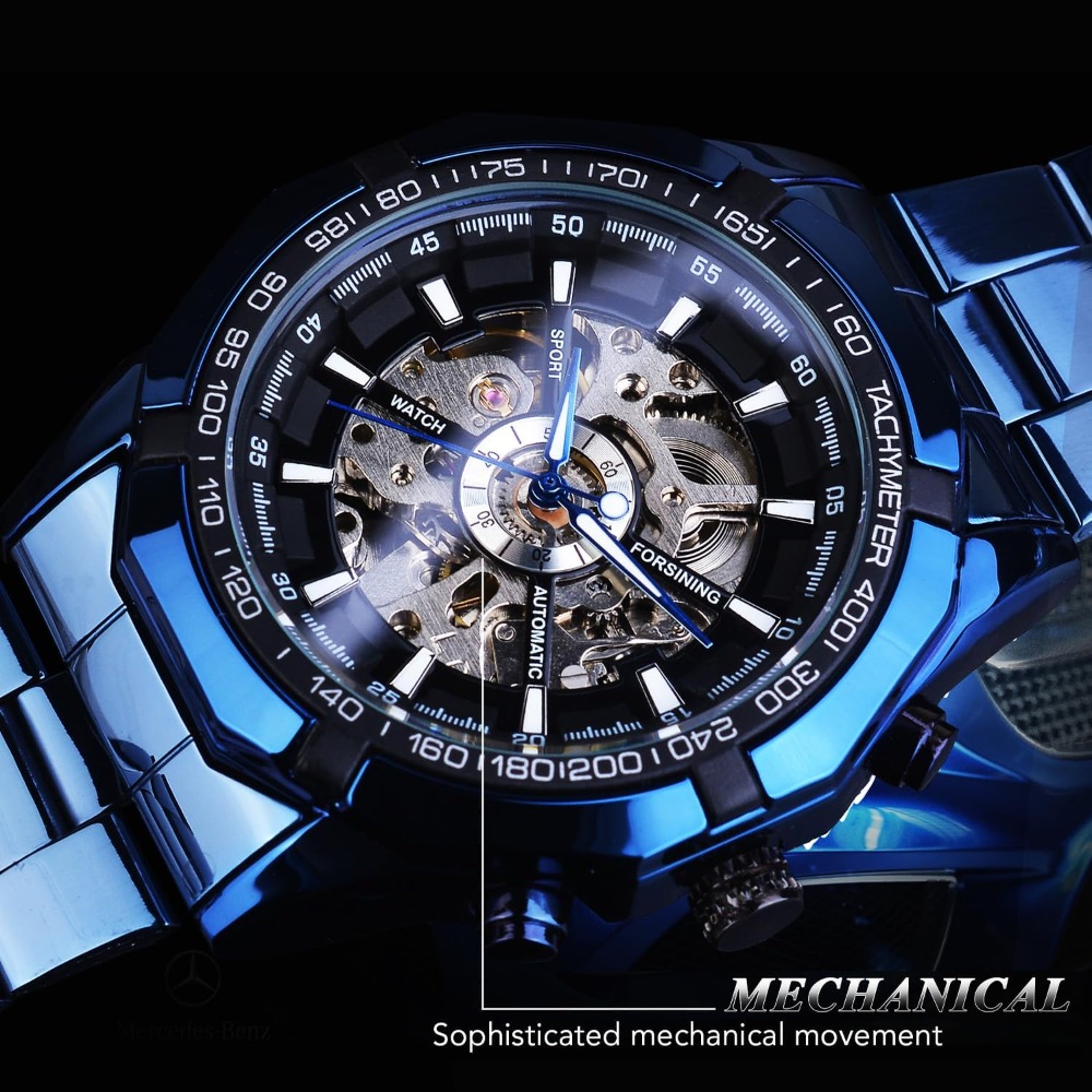 Men's Mechanical Watch Skeleto - Luxury Watch Image 评论和价格