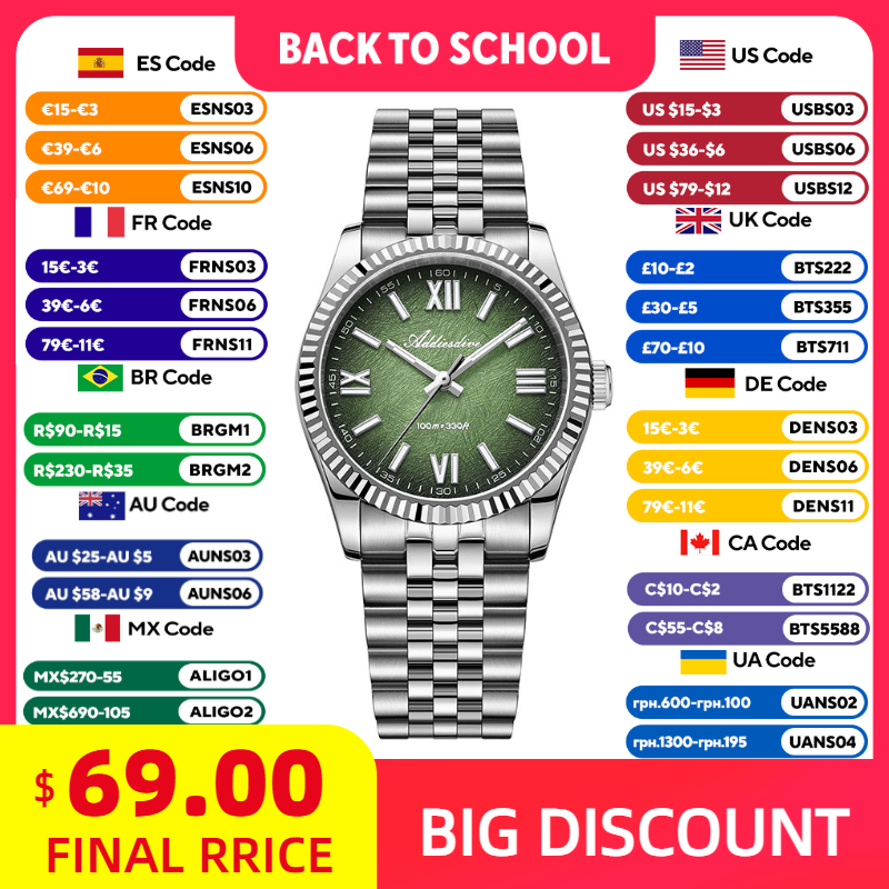 ADDIESDIVE Elegant Watch for W - Luxury Watch & Jewellery 评论和价格