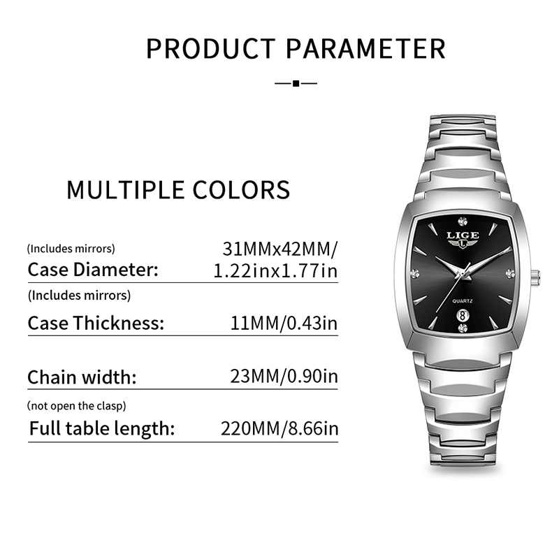 LIGE Watch women Business Luxu - Luxury Watch & Jewellery 评论和价格