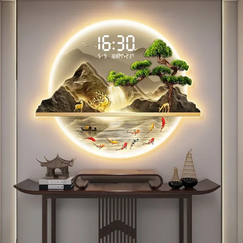 Art Mural Wall Clocks Led Livi - Luxury Watch Wall Clock 评论和价格