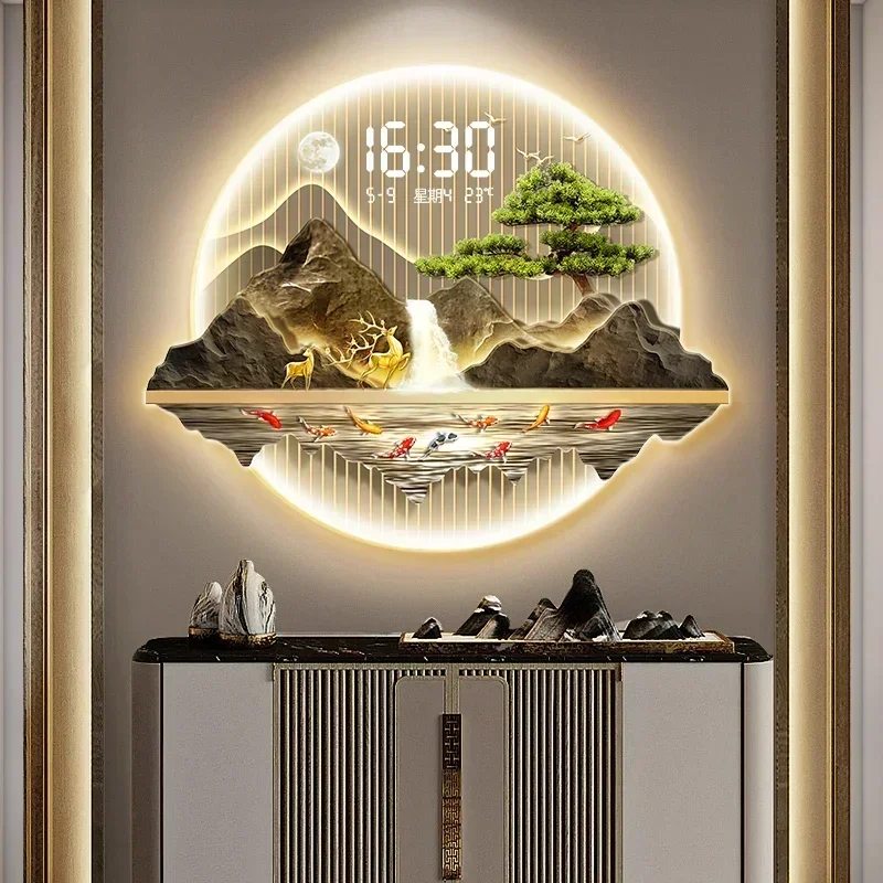 Art Mural Wall Clocks Led Livi - Luxury Watch Wall Clock 评论和价格