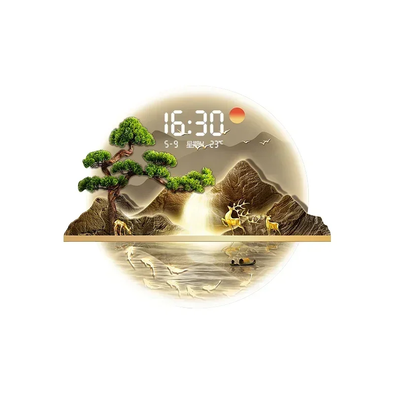Art Mural Wall Clocks Led Livi - Luxury Watch Wall Clock 评论和价格