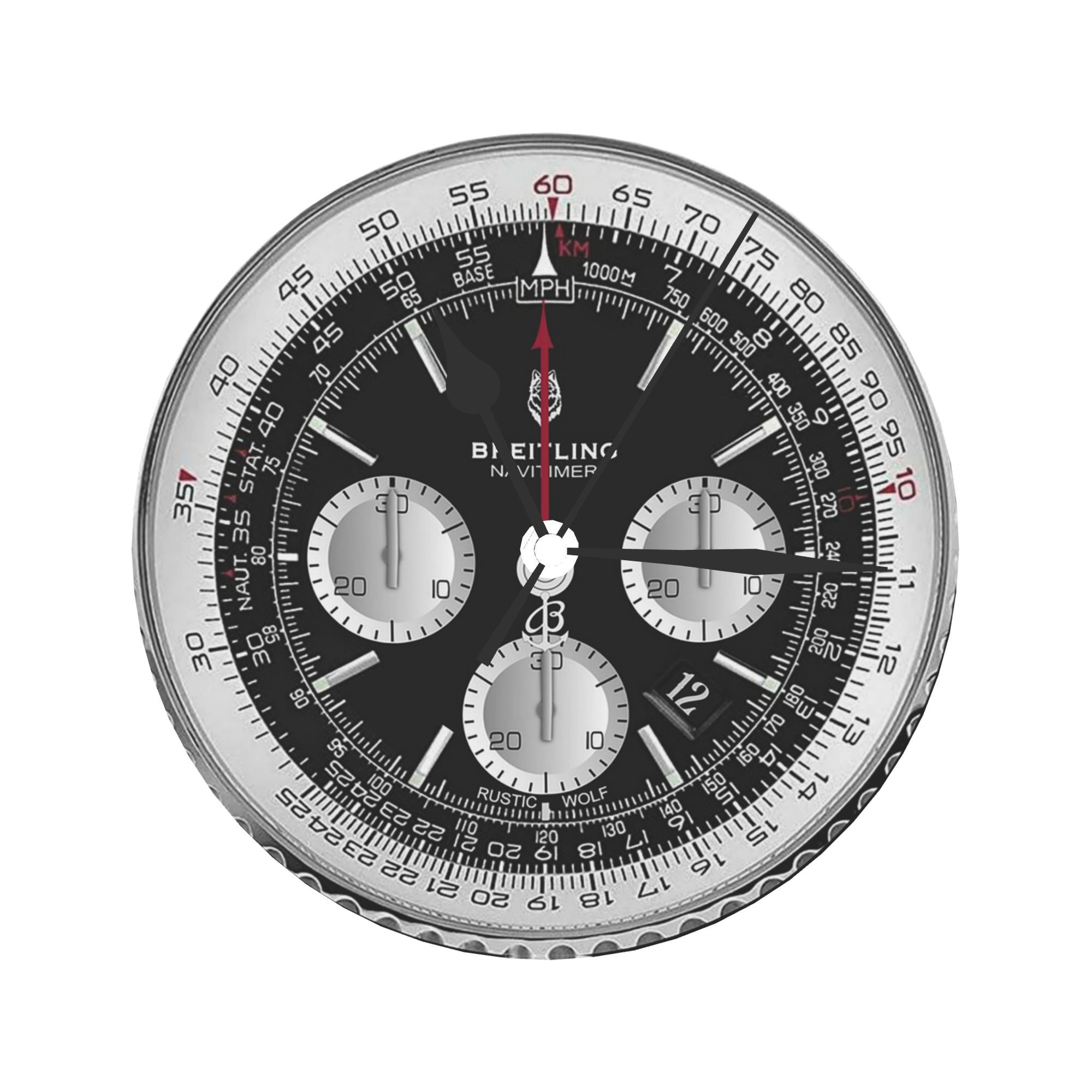 Black Luxury Watch Face Wall C - Luxury Watch Wall Clock 评论和价格