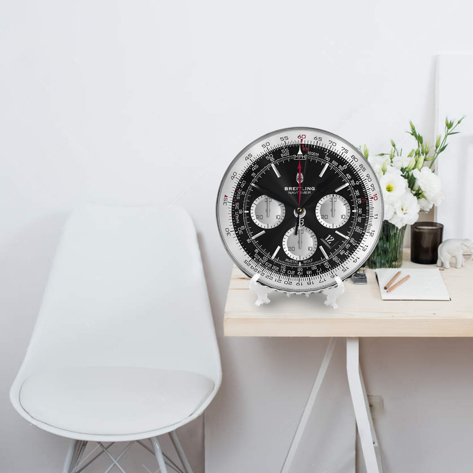Black Luxury Watch Face Wall C - Luxury Watch Wall Clock 评论和价格