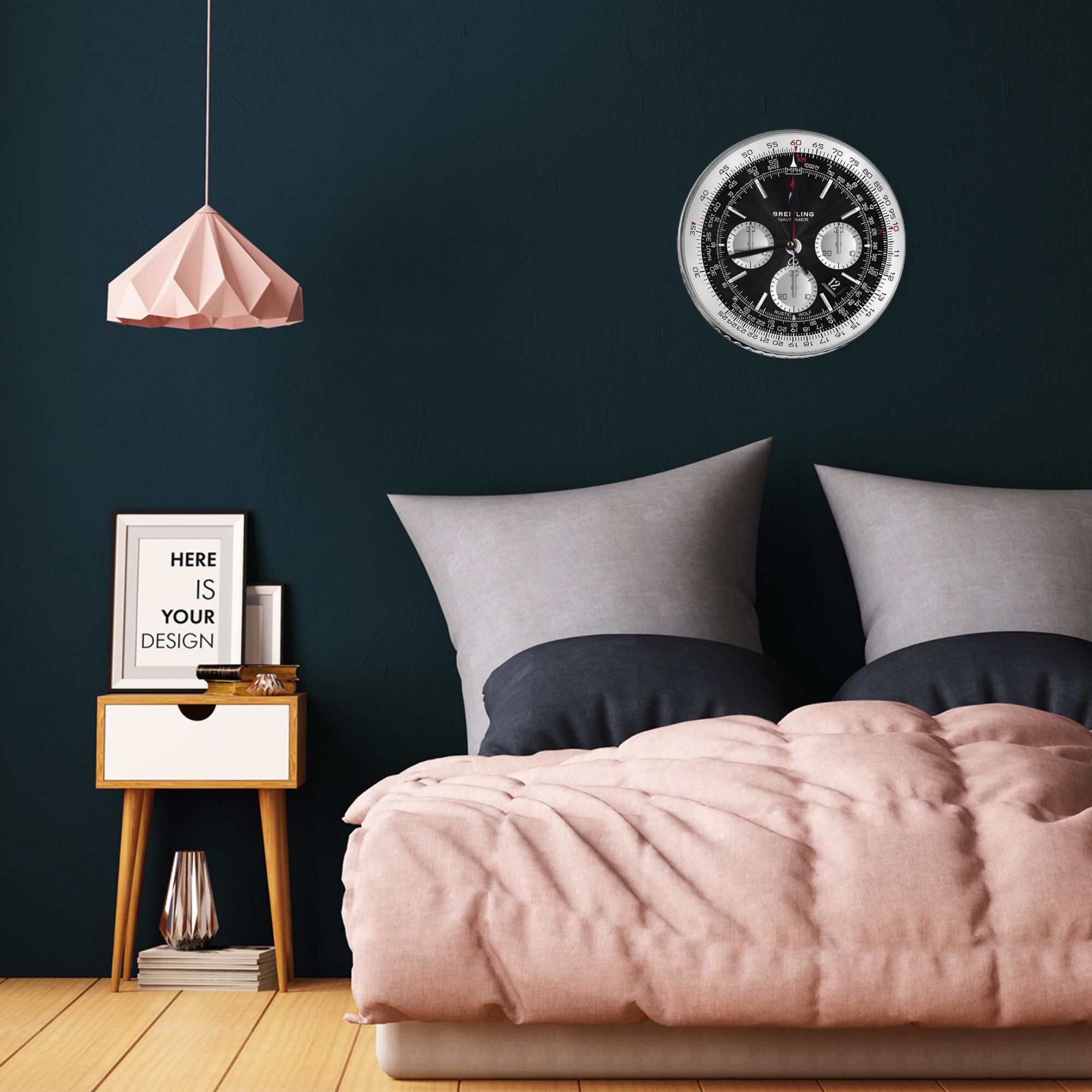 Black Luxury Watch Face Wall C - Luxury Watch Wall Clock 评论和价格