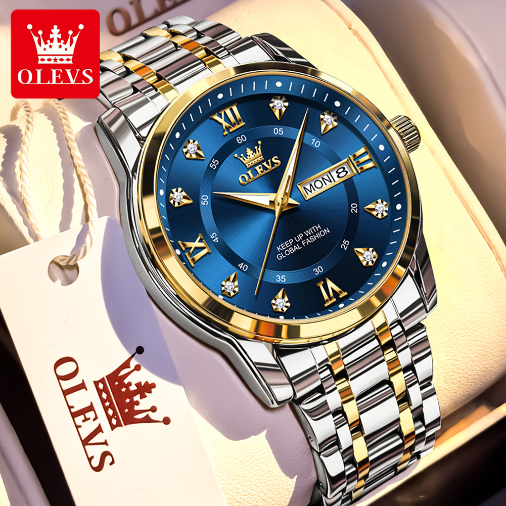 OLEVS Brand Fashion men's watc - Luxury Watch Wallpaper 评论和价格
