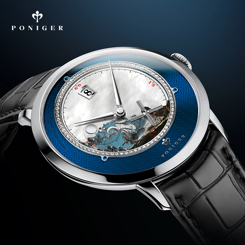 PONIGER Men Automatic Watch 41 - Luxury Watch Second Hand 评论和价格