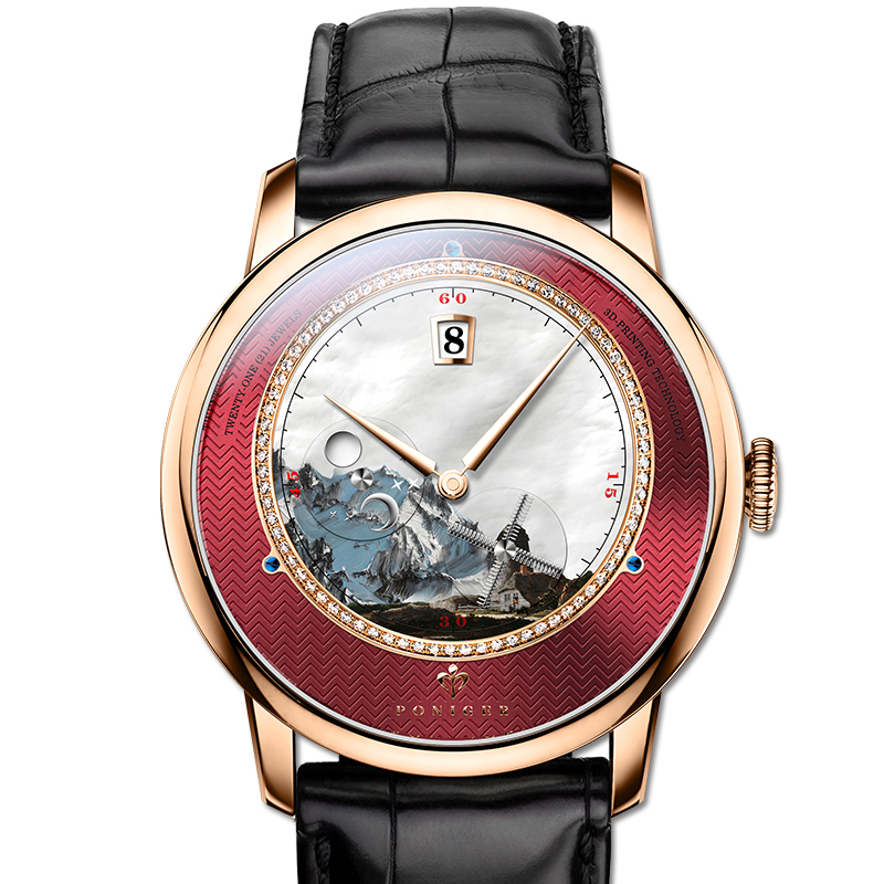 PONIGER Men Automatic Watch 41 - Luxury Watch Second Hand 评论和价格