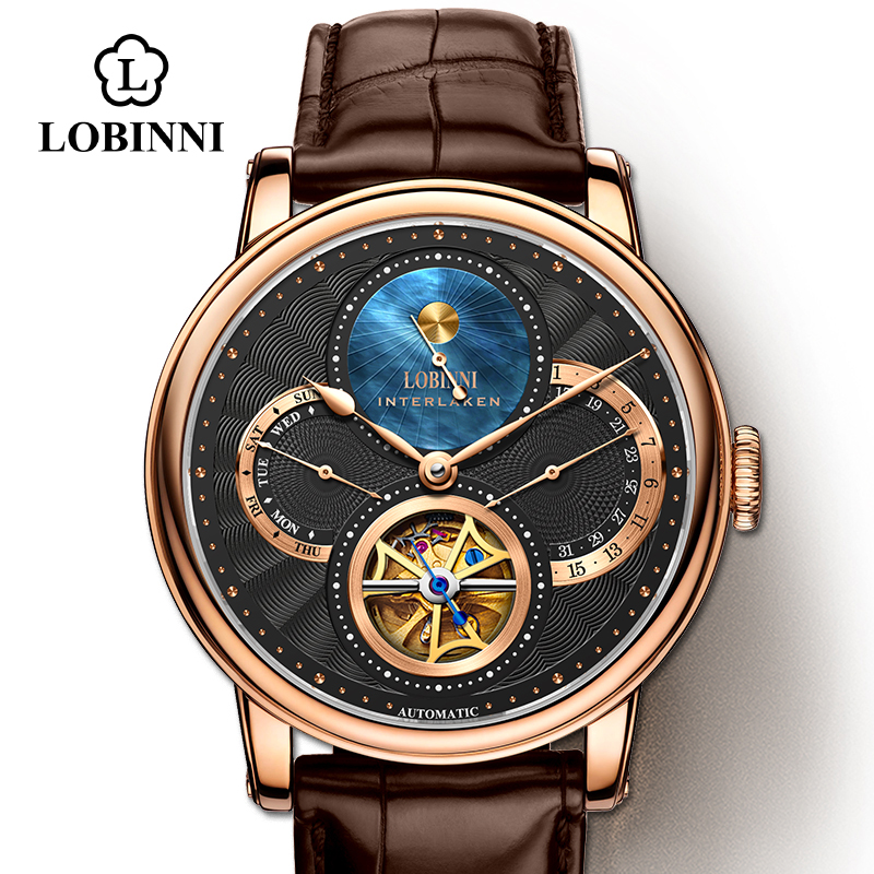 LOBINNI Watch Men Automatic Go - Chronograph Flyback Watch 评论和价格
