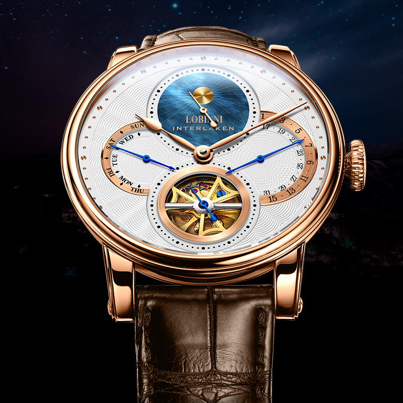LOBINNI Watch Men Automatic Go - Chronograph Flyback Watch 评论和价格