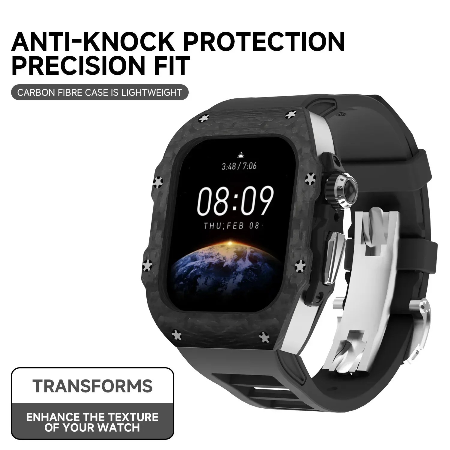 Carbon Fiber Case For Apple Wa - Luxury Watch Apple 评论和价格
