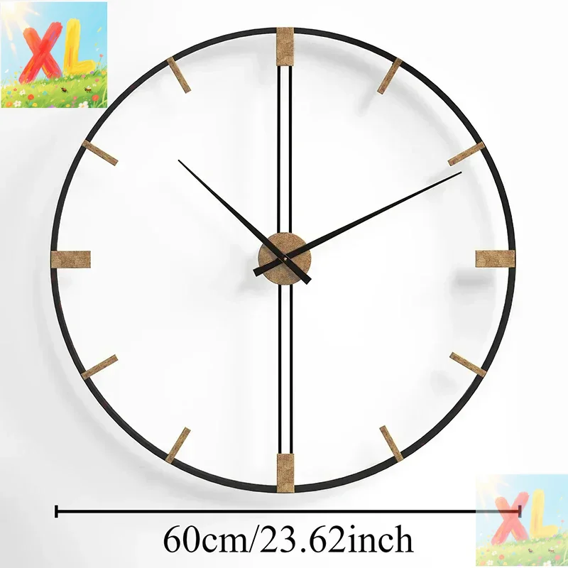Nordic Wall Clocks Metal Wall  - Luxury Watch Wall Clock 评论和价格