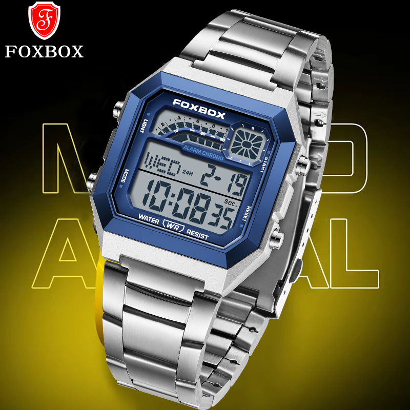 FOXBOX Fashion Luxury Digital  - Luxury Watch Men 评论和价格