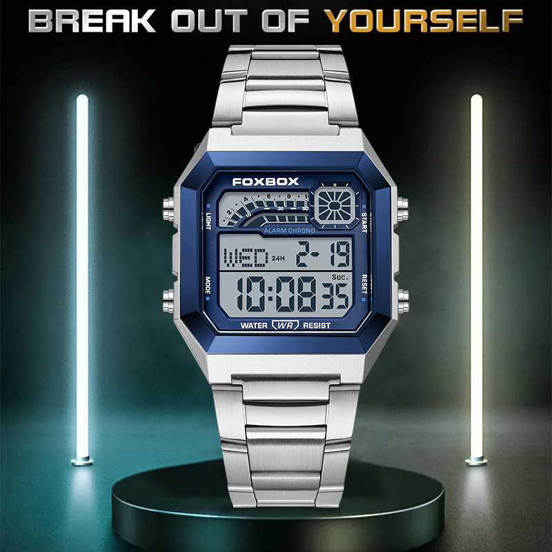 FOXBOX Fashion Luxury Digital  - Luxury Watch Men 评论和价格