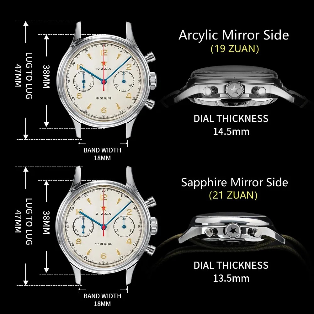 SEAKOSS 1963 Chronograph 40mm  - Chronograph Flyback Watch 评论和价格