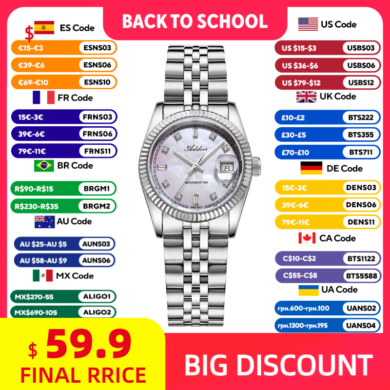 ADDIES 585 Quartz Women's Watc - Luxury Watch & Jewellery 评论和价格