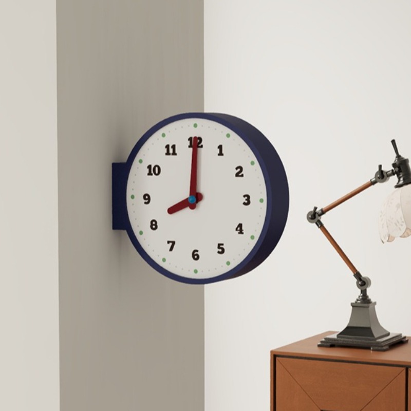 Double Sided Wall Clock Corner - Luxury Watch House 评论和价格