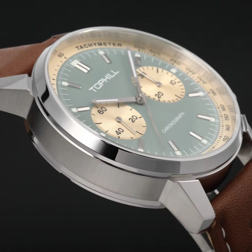 TOPHILL Vintage Racing Chronog - Chronograph Flyback Watch 评论和价格