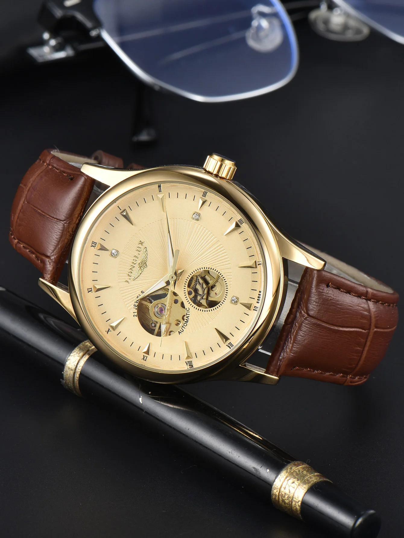 LONGLUX Automatic Watch Elegan - Seiko Watch Presage 评论和价格